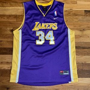 Nike Swingman Los Angeles Lakers Shaquille O'Neal Jersey, Kids Junior Sz XL